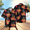 UniJames Black Red Flowers Pattern Hawaiian Shirt (14 Styles)