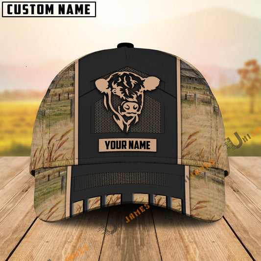 Uni Belted Galloway Cattle Customized Name Cap