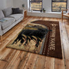 Uni Black Angus Farming Personalized Name 3D Rug