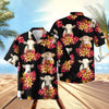 UniJames Black Red Flowers Pattern Hawaiian Shirt (14 Styles)