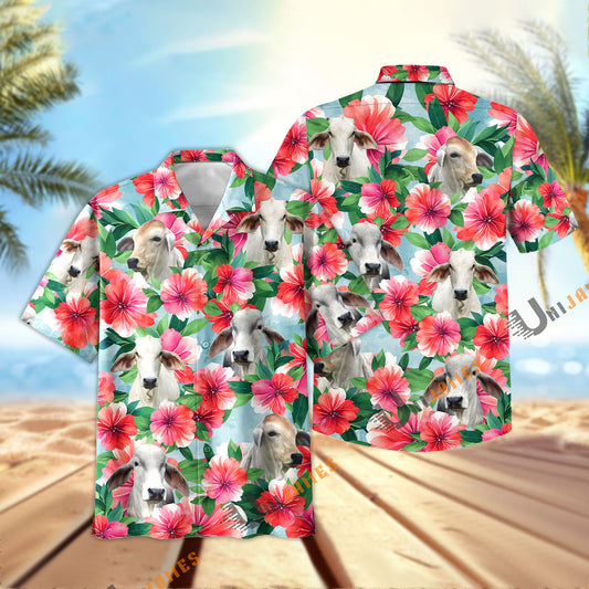 Uni Brahman Garish Floral Hawaiian Shirt