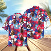 UniJames Flower Blue Red 3D Hawaiian Shirt (14 Styles)