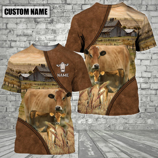 Uni Jersey Barn Farm Customized Name 3D T-Shirt