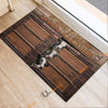 Uni Holstein Window Pattern Custom Name Doormat
