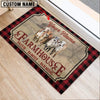 Uni GYR Faith Family Farming Custom Name Doormat