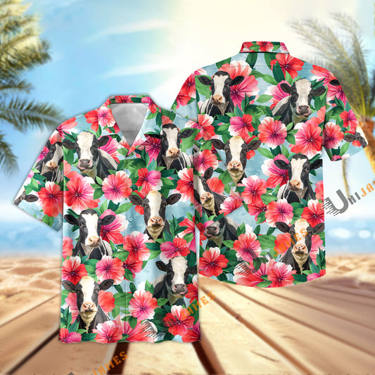 Uni Holstein Garish Floral Hawaiian Shirt