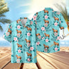 UniJames Aloha Cyan Color Hawaiian Shirt (14 Styles)