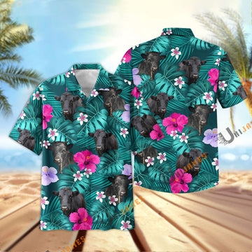 Uni Dexter Green Flowers Summer Pattern Hawaiian Shirt