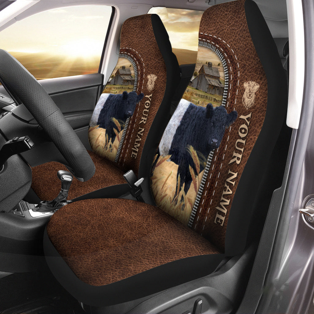 Uni Cattle Farm Leather Pattern Seat Covers (2PCS)