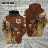Uni Farm Brown Horse Heart Shape Custom Name 3D Shirts