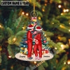 UniJames Personalized Expecting Baby – First Christmas Pregnancy Acrylic Ornament