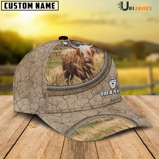 Uni Highland Happiness Farming Life Customized Name Cap