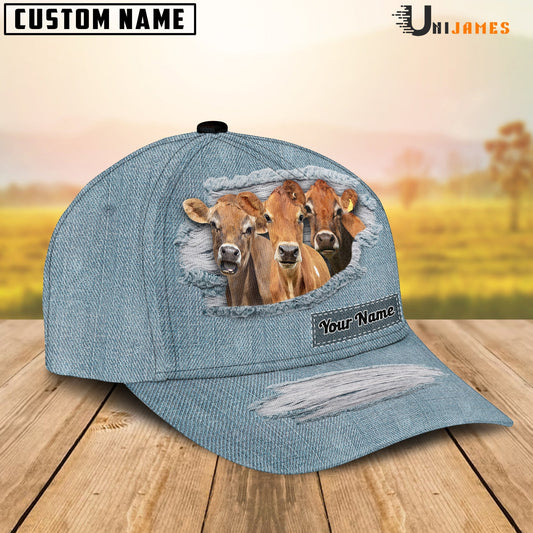 Uni Jersey Jeans Style Pattern Customized Name Cap