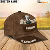 Uni Holstein Daisy Flowers Brown Customized Name Cap