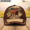 Uni Red Angus Meadow Life Customizes Name Cap