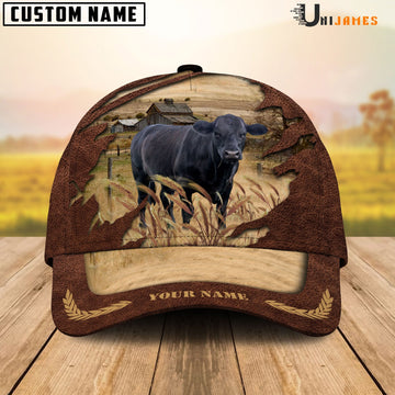 Uni Black Angus Meadow Life Customizes Name Cap