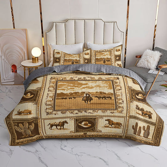 Uni All Season Quilt 3-Piece Set Wild West V1