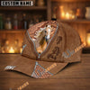 Unijames Personalized Western Horse Leather Style Cap