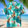 Unijames Palomino Horse In Tropical Leaves Pattern Hawaiian Shirt