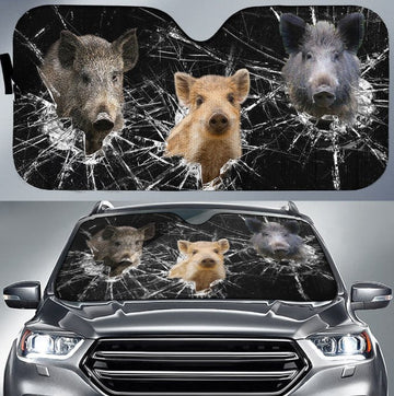 Uni Hogs Broken Glasses 3D Sun Shade