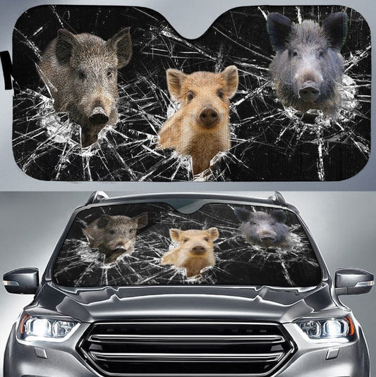 Uni Hogs Broken Glasses 3D Sun Shade