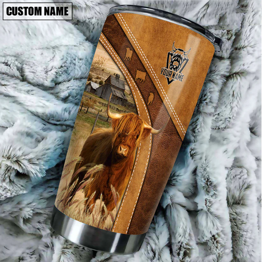 Uni Highland Customized Name 3D Tumbler