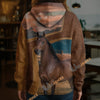 Unijames Personalized Thoroughbred Horse Farm Texture Hoodie