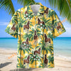 Unijames Thoroughbred Horse Palm Tree Hawaiian Shirt