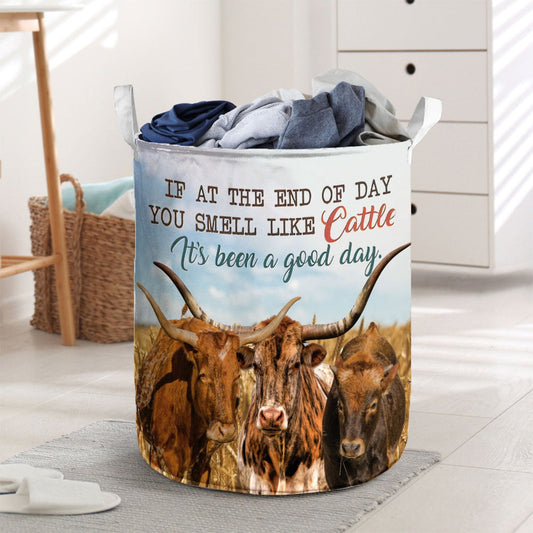 Uni Tx-Longhorn - It's Been A Good Day Laundry Basket