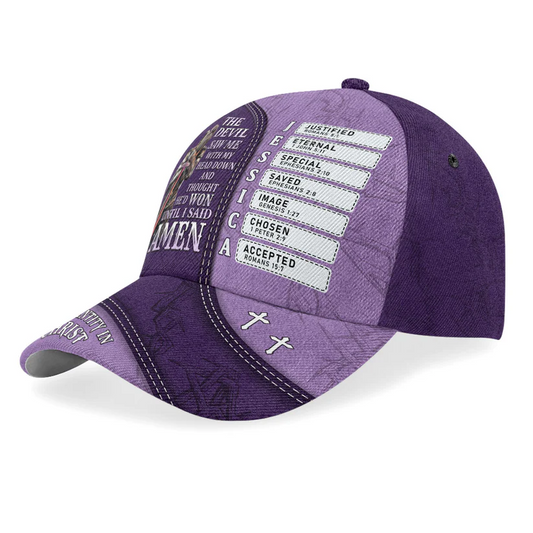 Unijames The Devil Saw Me With My Head Down And Thought He'd Won Until I Said Amen Cap