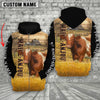 Uni Personalized Name Maine-Anjou On The Farm All Over Printed 3D Hoodie