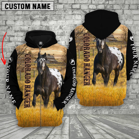 Uni Personalized Name Colorado Ranger House On The Farm 3D Hoodie